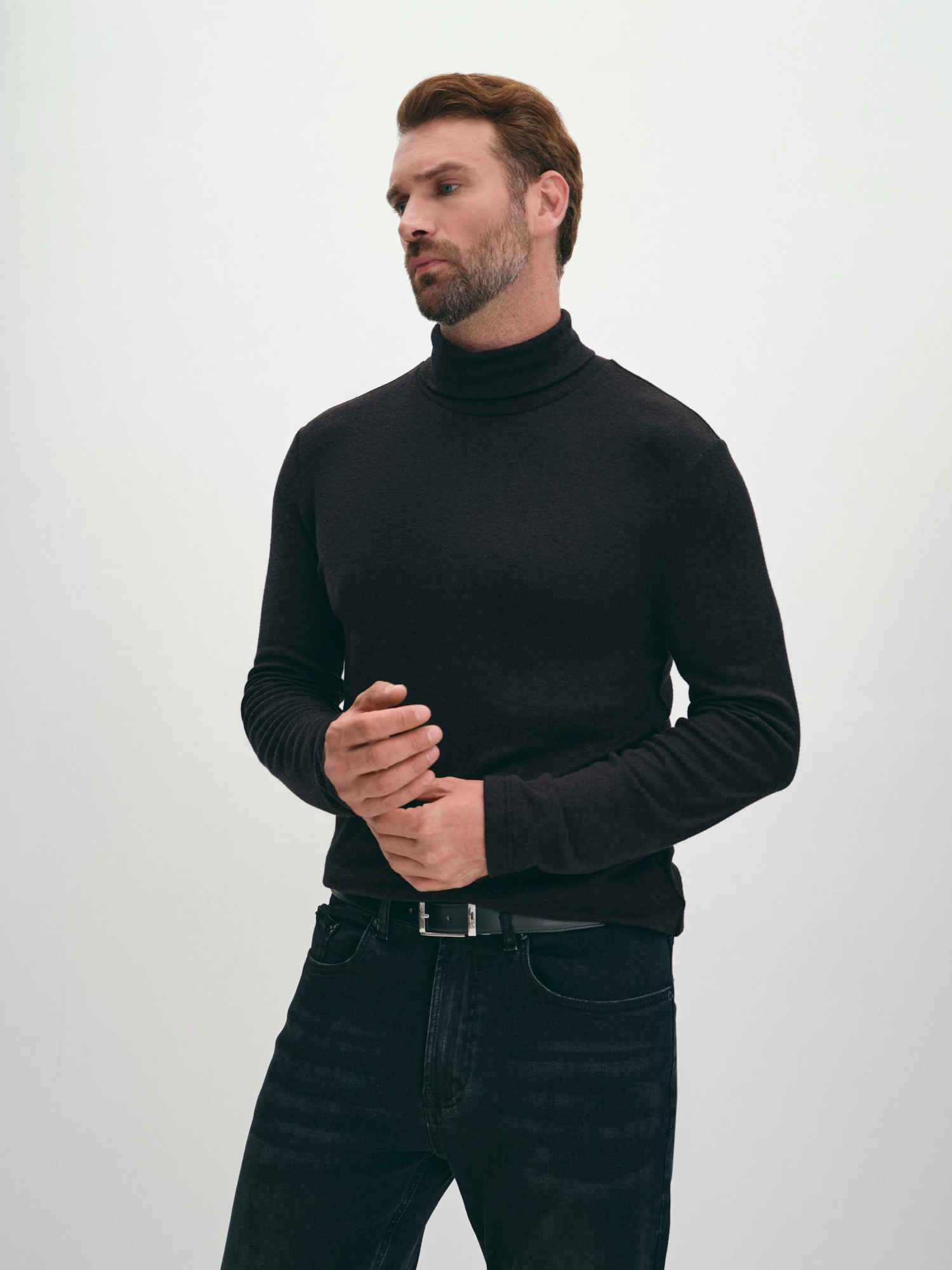 Трикотажная водолазка из вискозы и шерсти 20line арт. IVD0016K