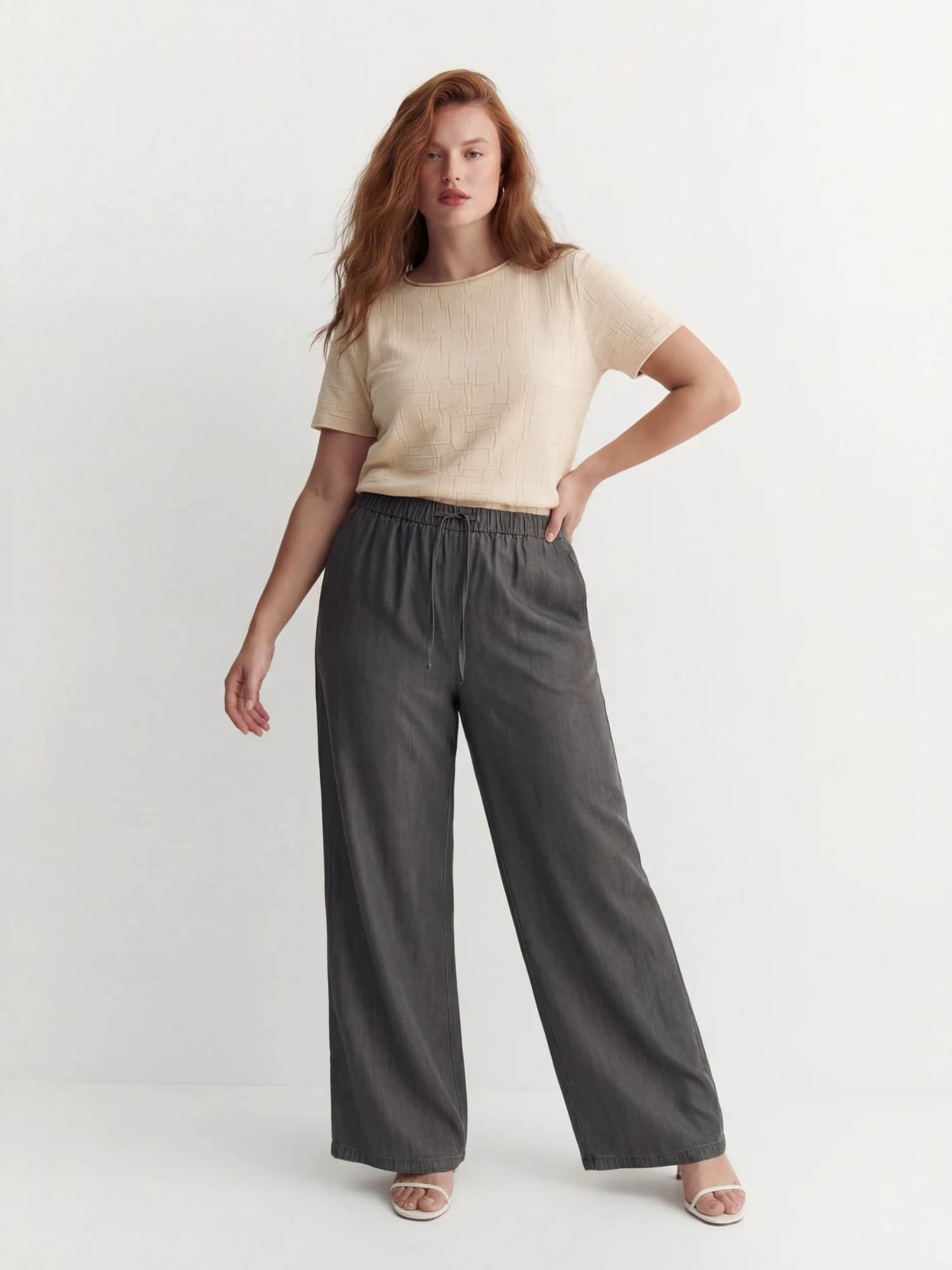 Прямые брюки из вискозной ткани Lalis арт. TR05666P