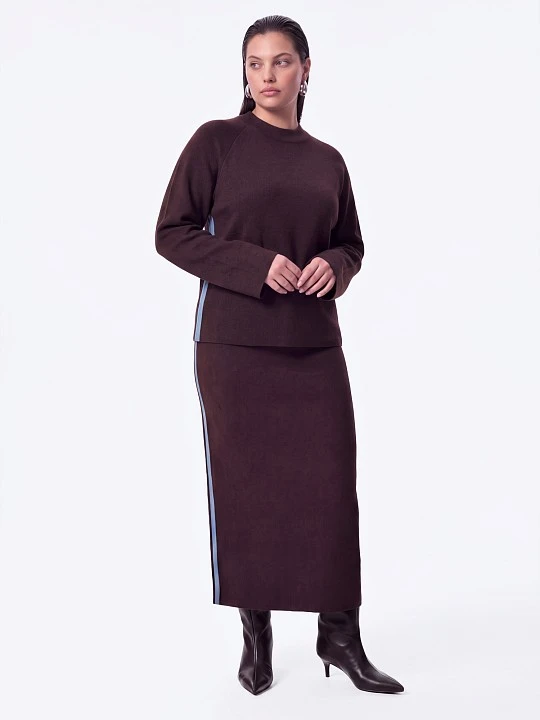 Прямая юбка с шерстью мериноса Lalis арт. SK0769V5
