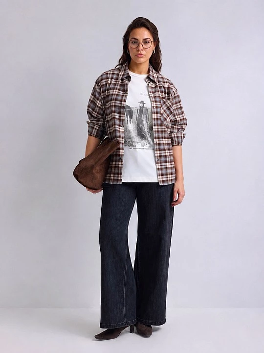 Футболка с фотопринтом из хлопкового трикотажа Lalis арт. TS0231K