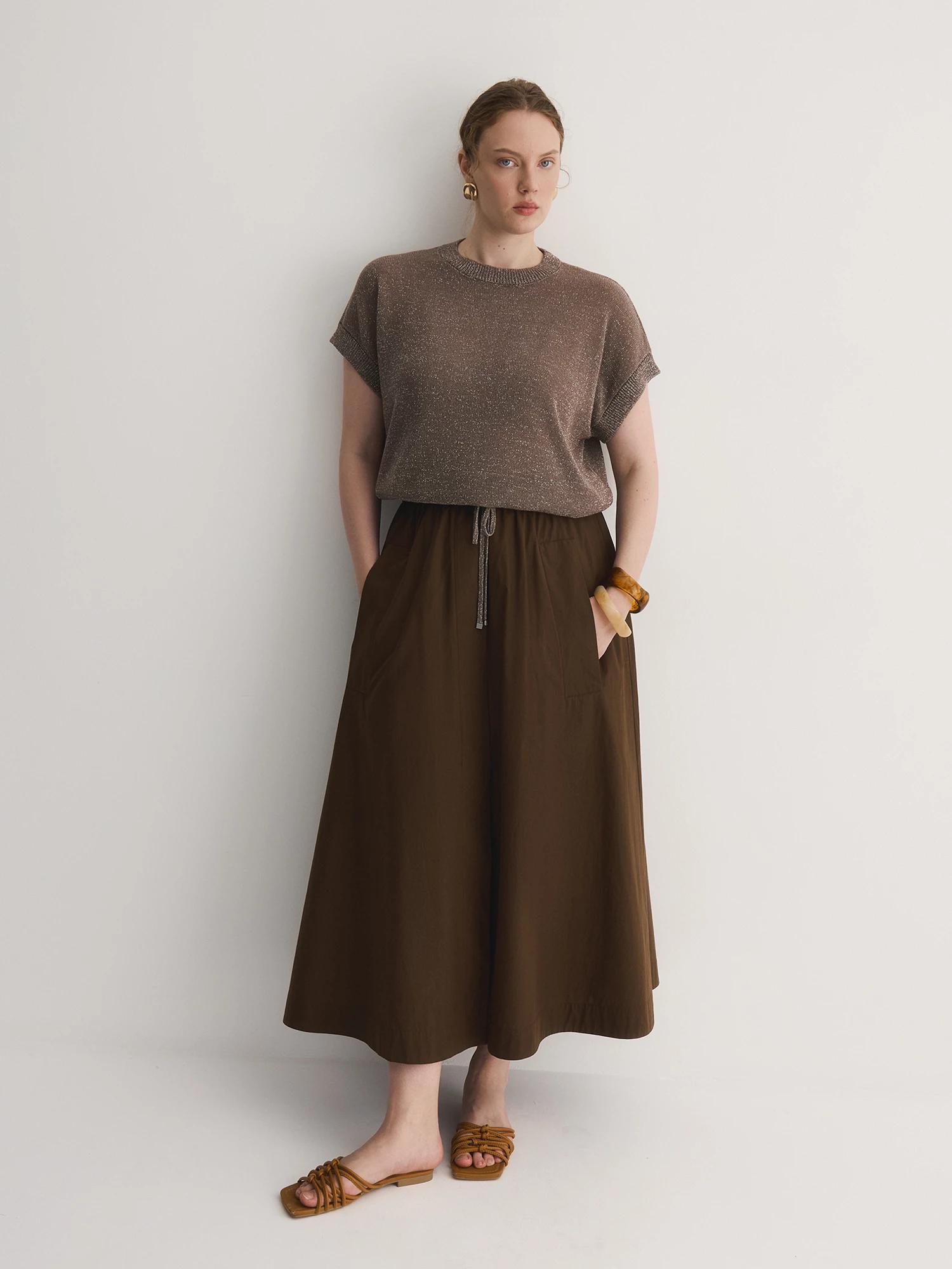 Юбка длины макси с листочками Lalis арт. SK069051P