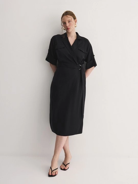 Платье на запах из тенсела Lalis арт. DR0913