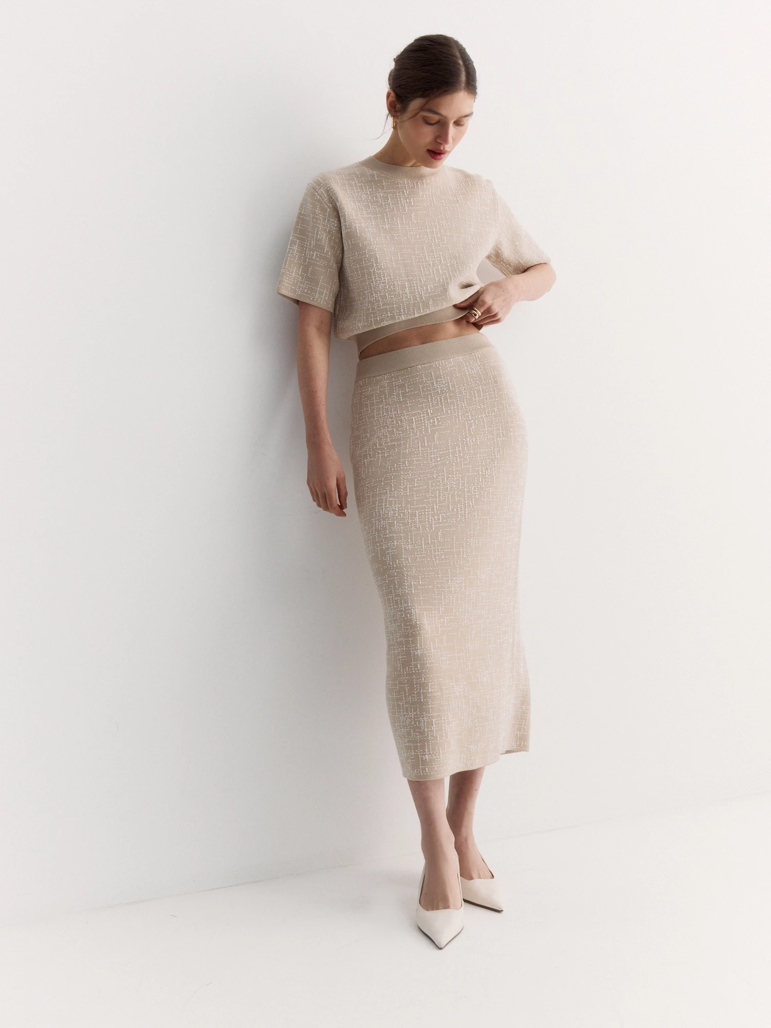 Прямая вязаная юбка Elis арт. SK0613V