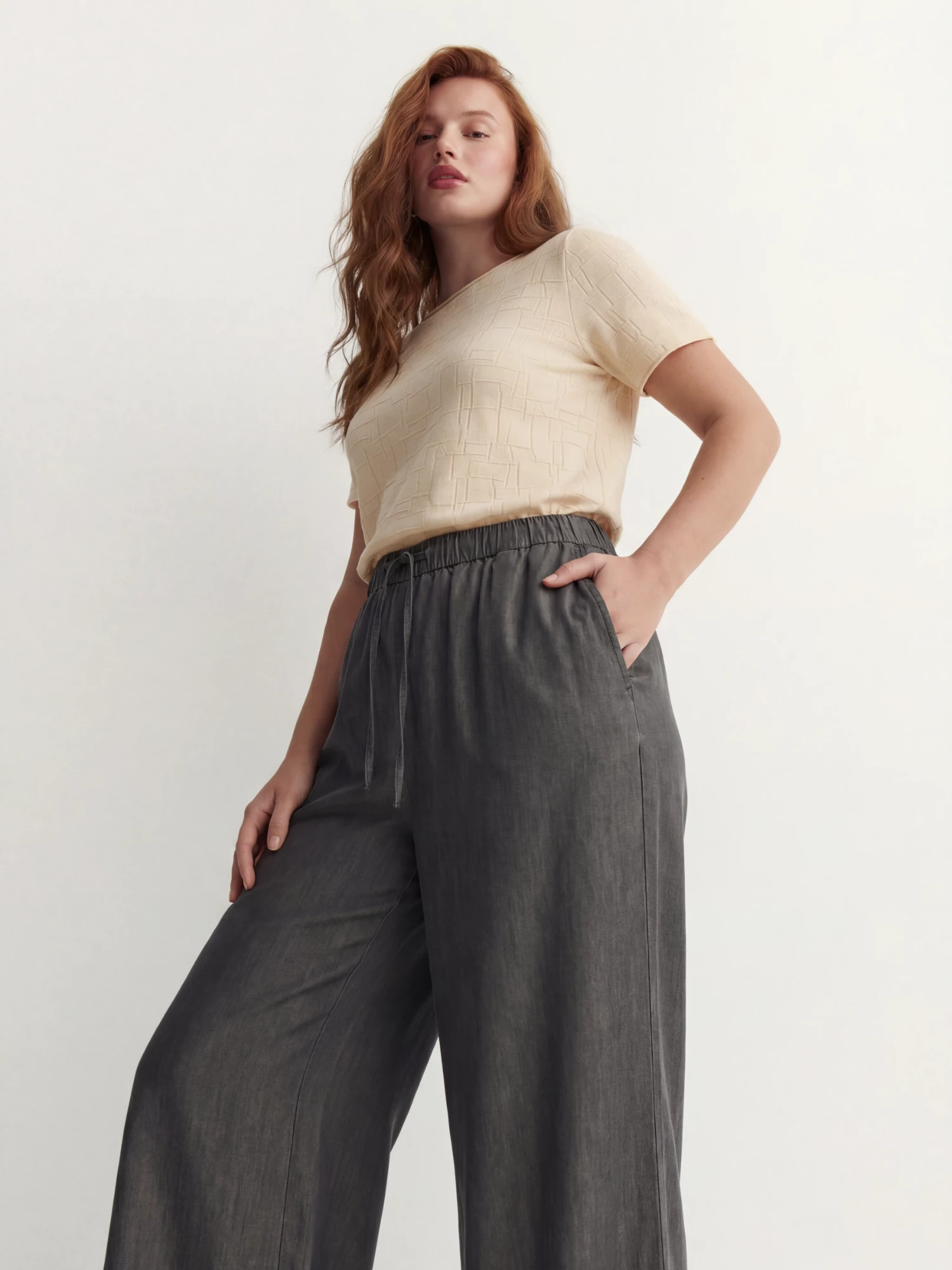 Прямые брюки из вискозной ткани Lalis арт. TR05666P