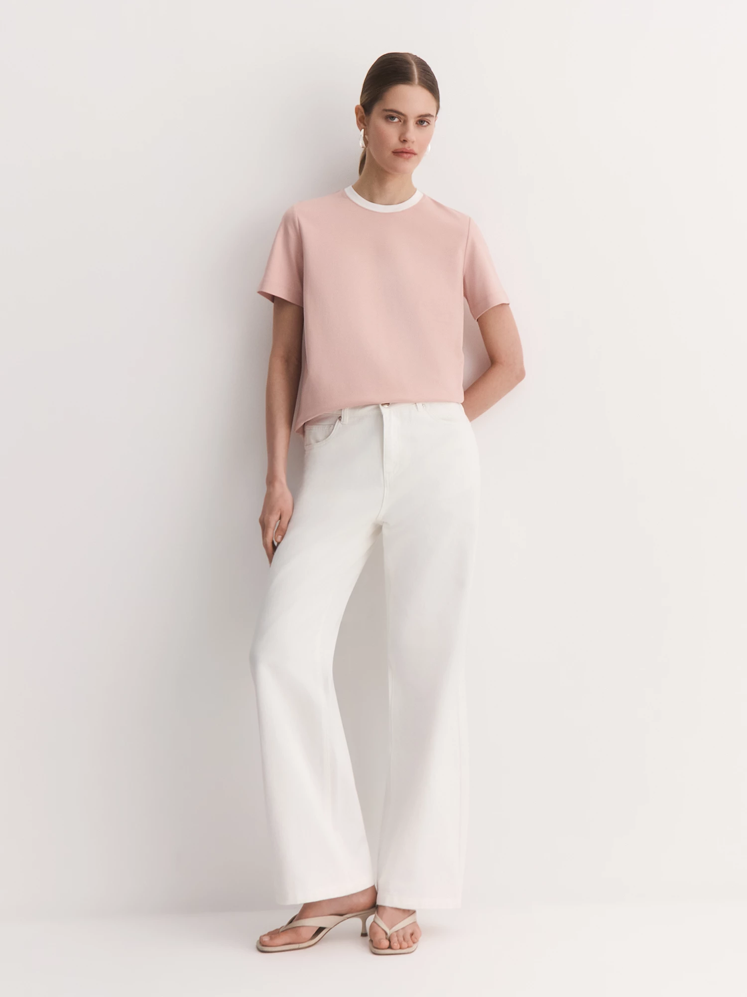 Футболка из мерсеризованного хлопка с кантом Elis арт. TS0045K5P