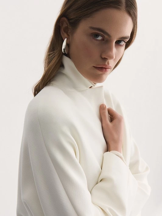 Пальто из плотной вискозной ткани Elis арт. PS0018