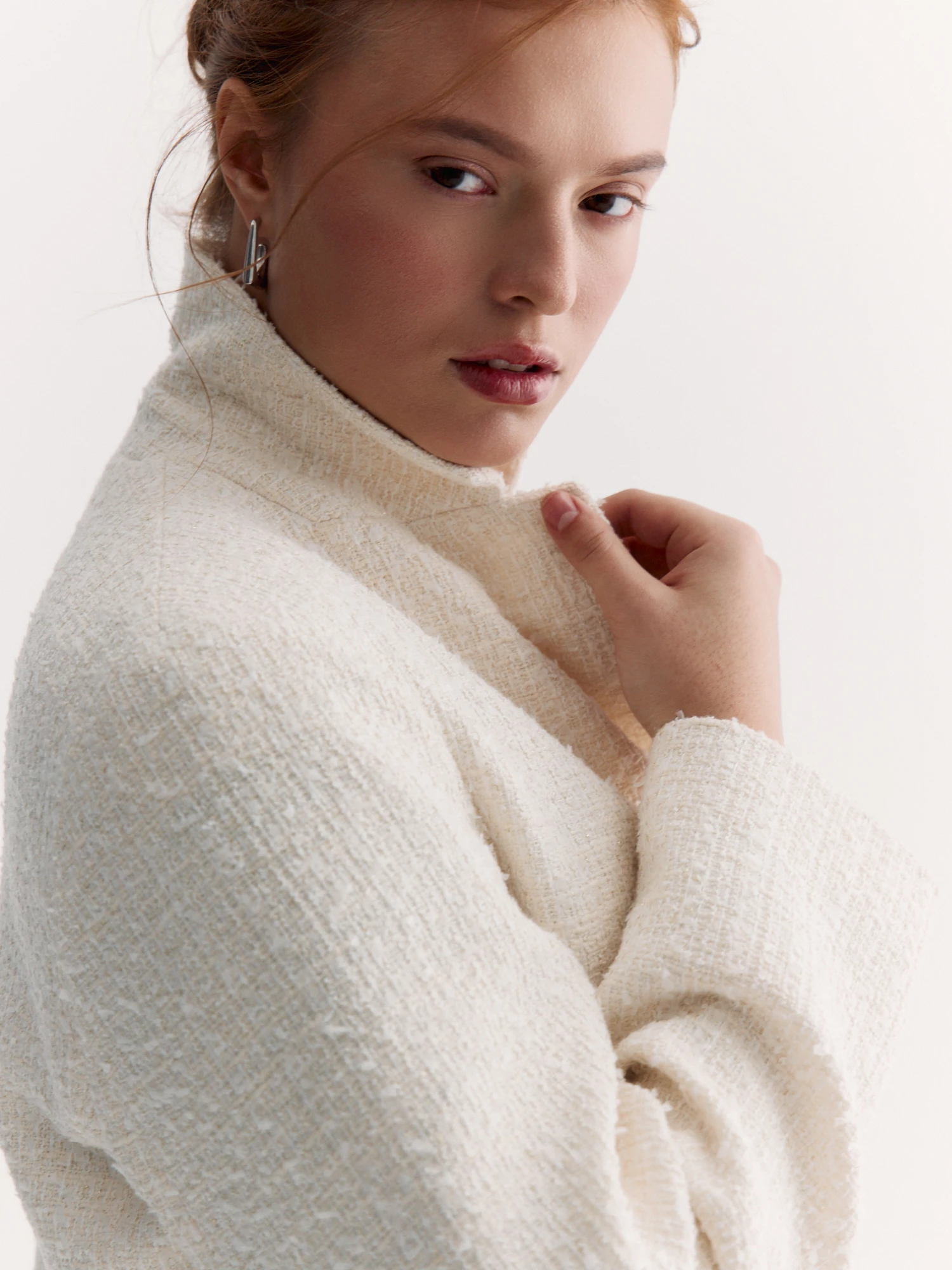 Укороченный твидовый жакет Lalis арт. JC0190