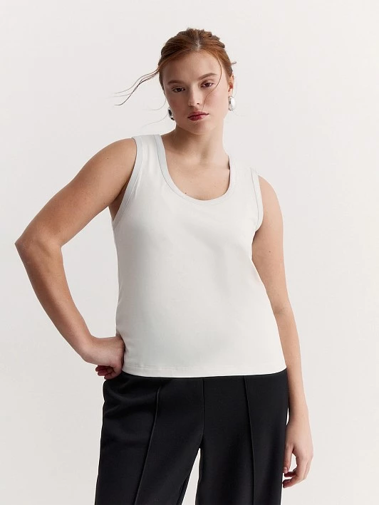 Базовый топ из вискозного трикотажа Lalis арт. TP0117K