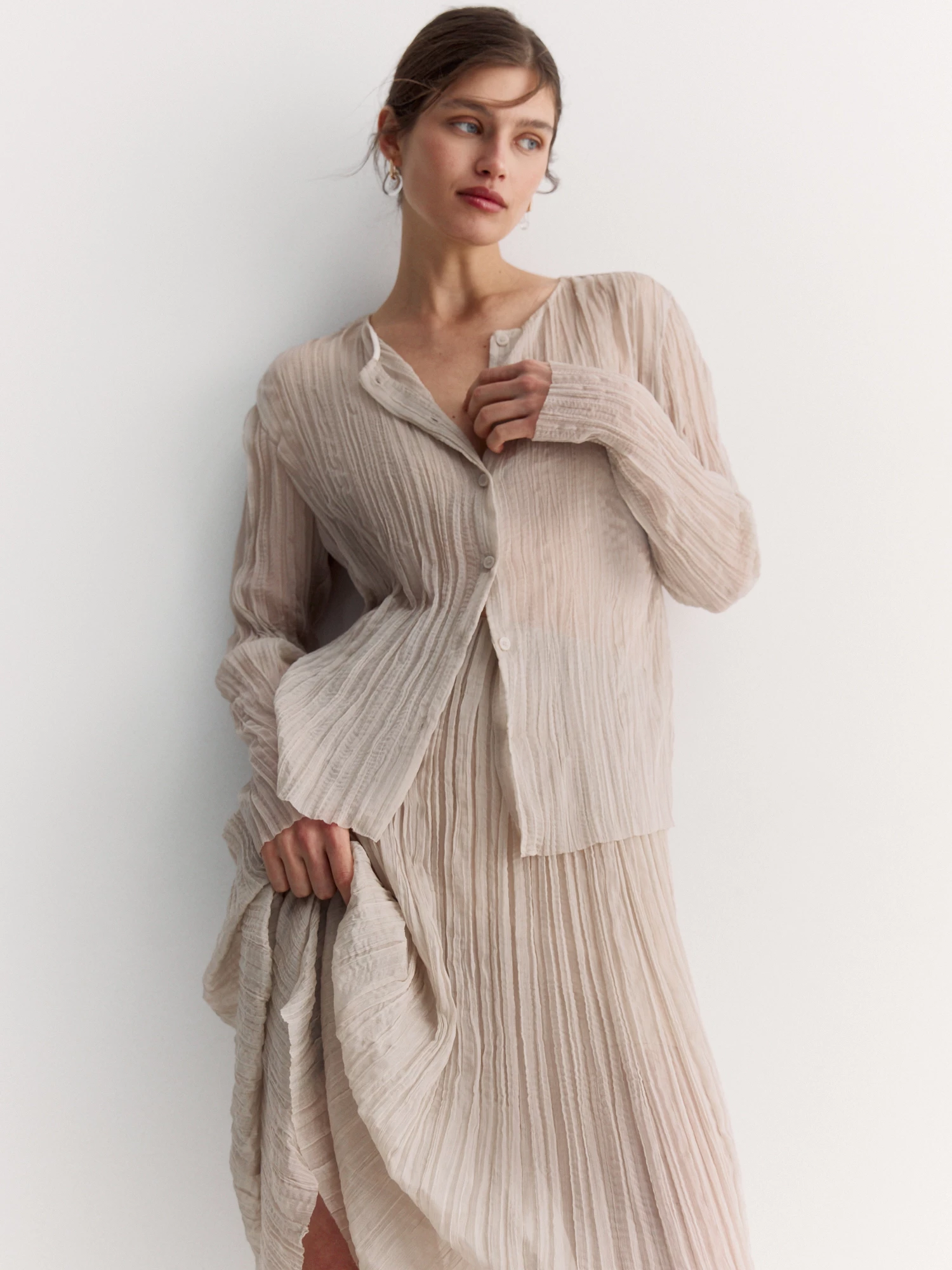 Блуза из жатой ткани Elis арт. BL1823