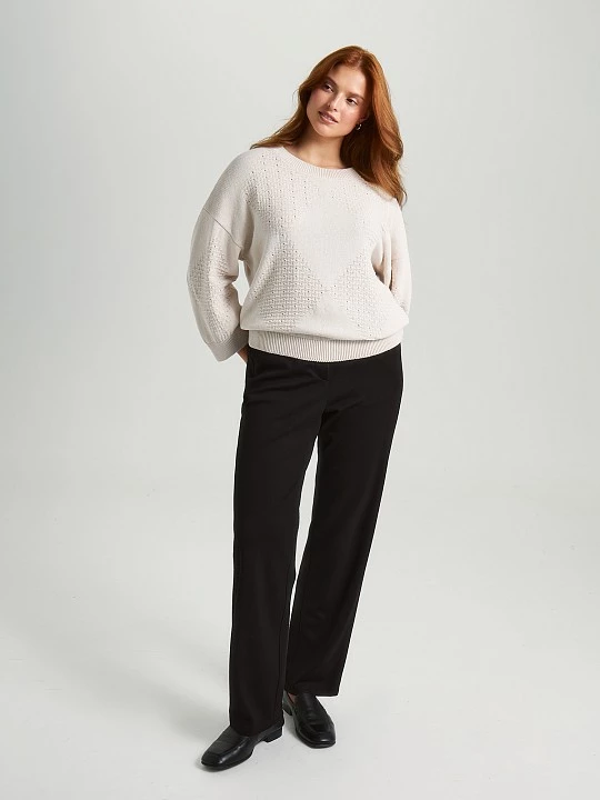 Ажурный вязаный джемпер из 100% хлопка Lalis арт. JM0213V