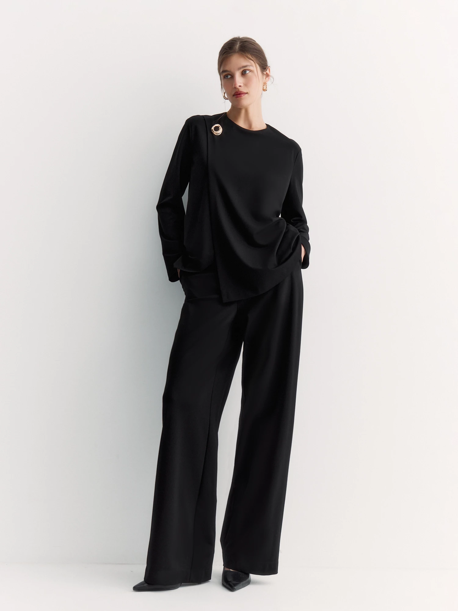 Трикотажные брюки палаццо Elis арт. TR0673K