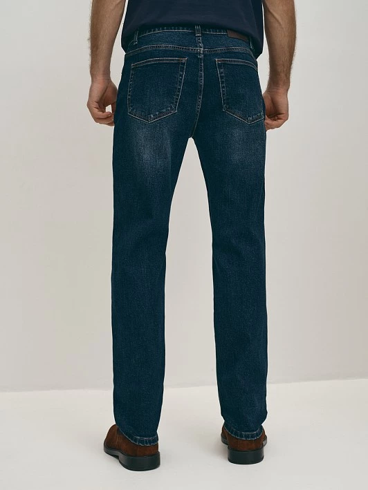 Джинсы 5 карманов полуприлегающего силуэта, с потертостями 20line арт. IDJ00365Y1