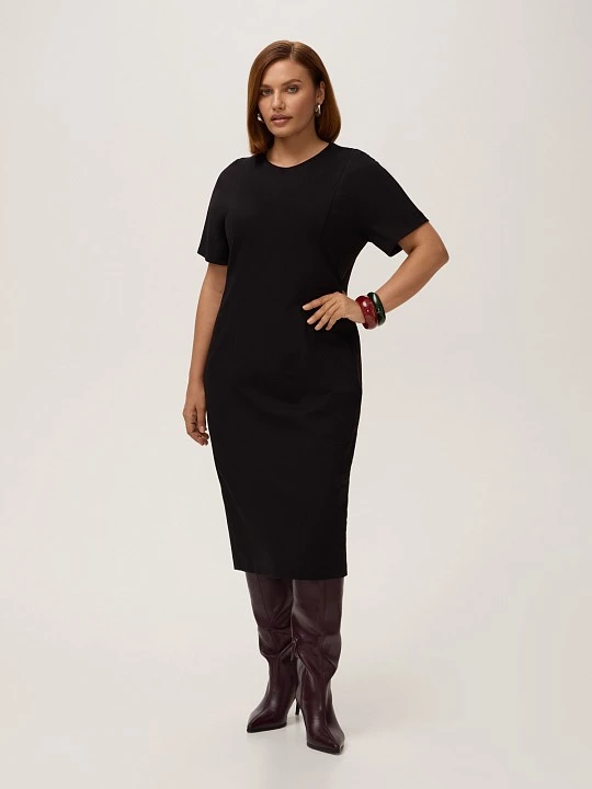 Футлярное платье из вискозного трикотажа Lalis арт. DR0773K5