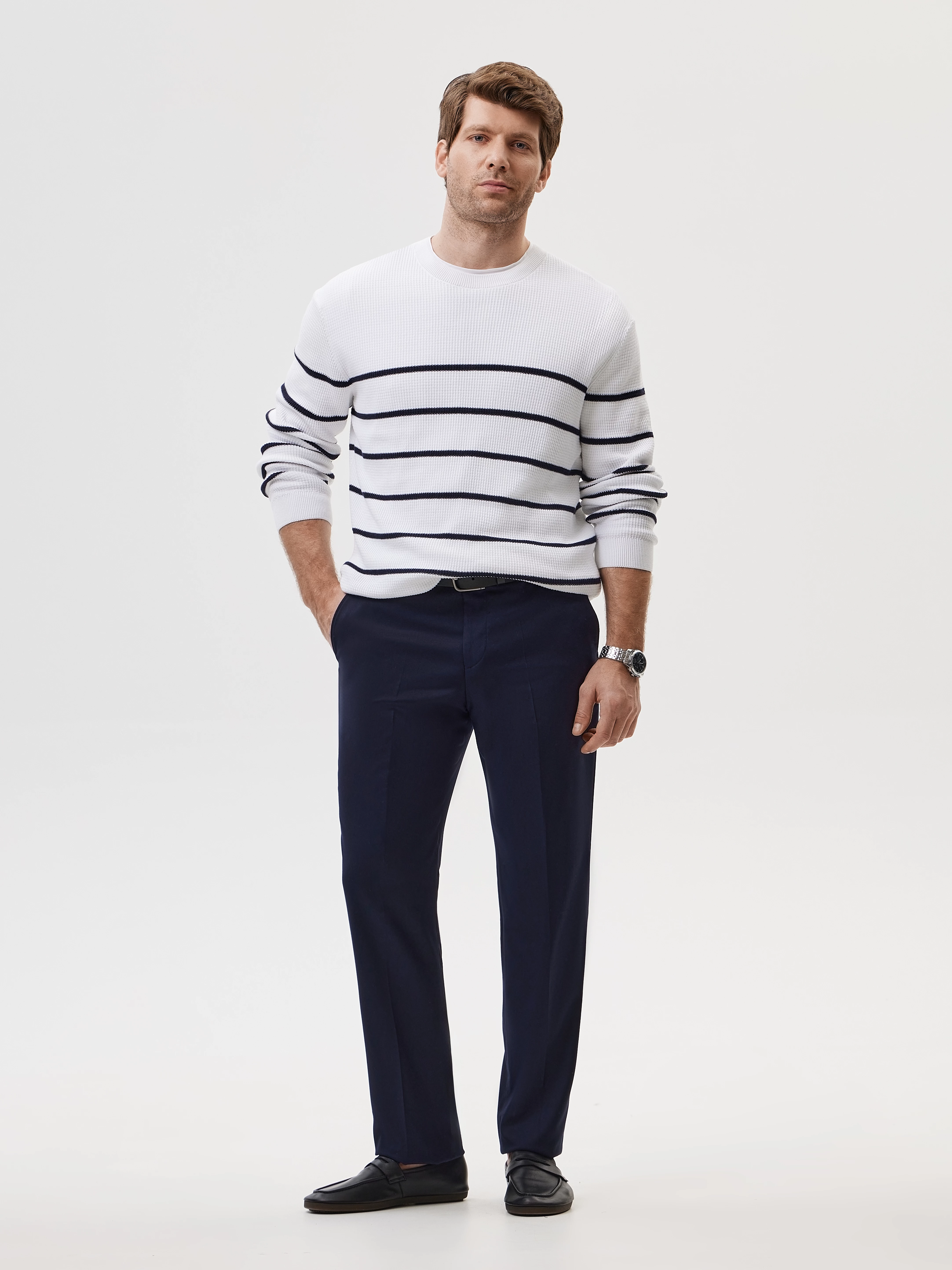 Брюки из вискозной костюмной ткани 20line арт. ITR01595Y1N