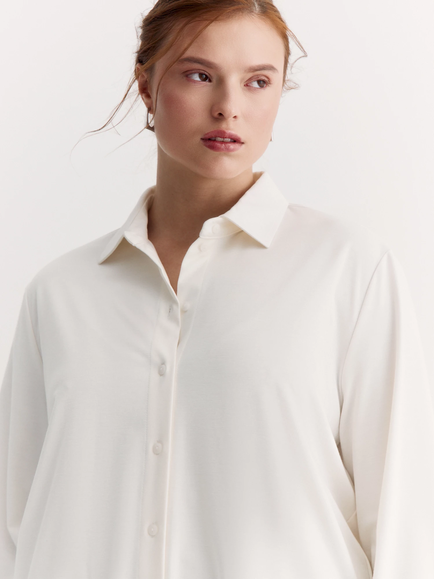 Трикотажная блуза рубашечного кроя Lalis арт. BL1770K