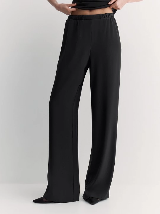 Струящиеся черные брюки Elis арт. TR0532