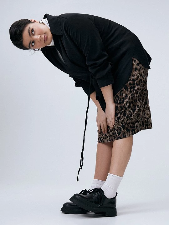 Юбка из хлопкового жаккарда Lalis арт. SK0481K