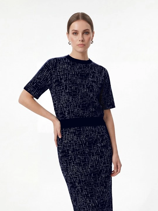 Вязаный джемпер с коротким рукавом Elis арт. JM0291V