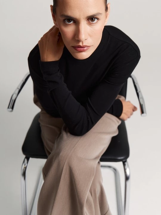 Водолазка из модифицированной вискозы и шерсти Elis арт. BL0019K