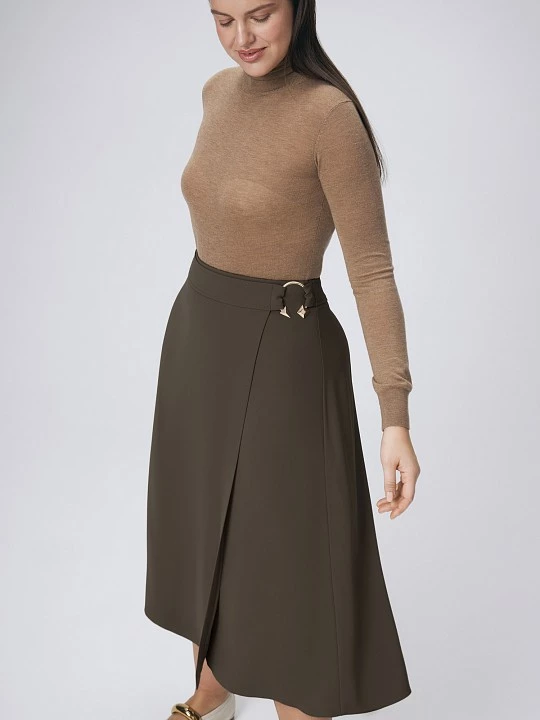 Юбка с запахом и эффектной пряжкой Lalis арт. SK0520