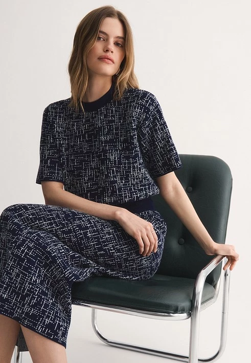 Прямая вязаная юбка Elis арт. SK0613V