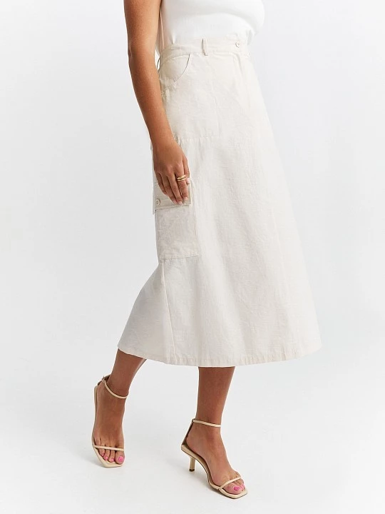 Юбка-миди с накладными карманами Lalis арт. SK0426Y1