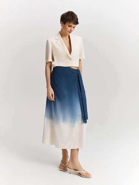 Юбка-миди на запах Elis арт. SK0432Y1