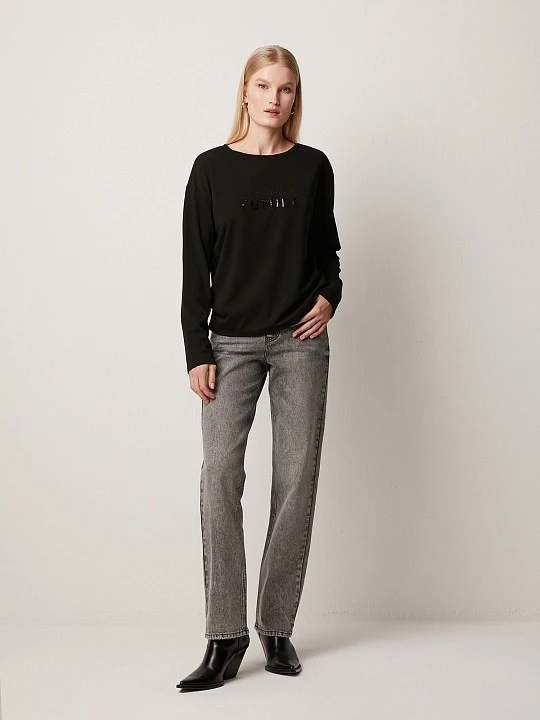 Лонгслив с вышивкой пайетками Elis арт. BL0290K71