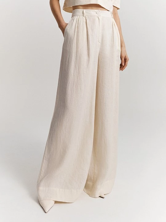 Брюки-палаццо изо льна Elis арт. TR0435