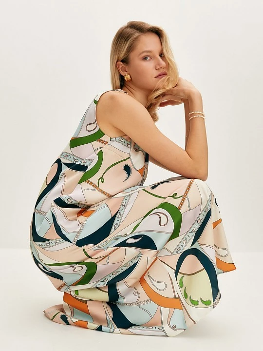 Расклешенное платье-миди  Elis арт. DR0713