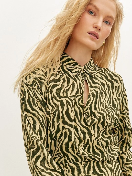 Платье на запах из вискозы Elis арт. DR0685