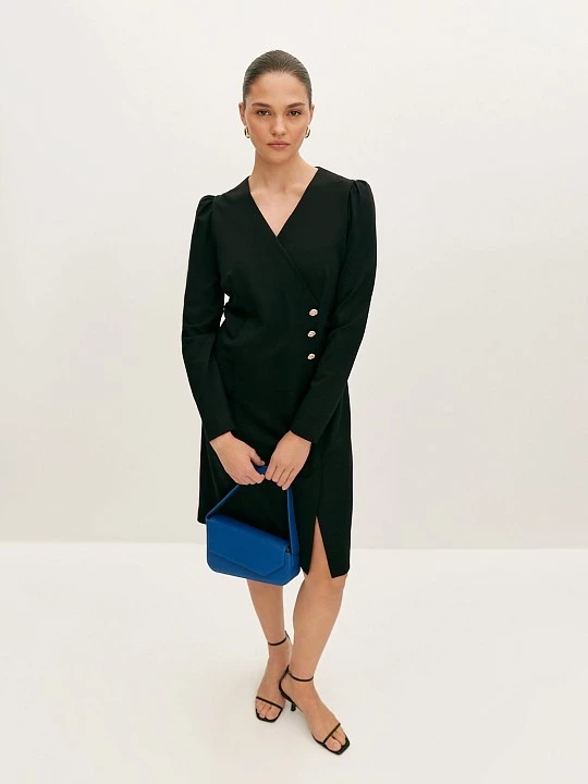 Асимметричная сумка синяя Elis арт. BG0060