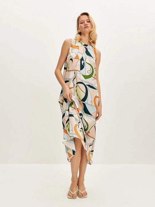 Расклешенное платье-миди  Elis арт. DR0713