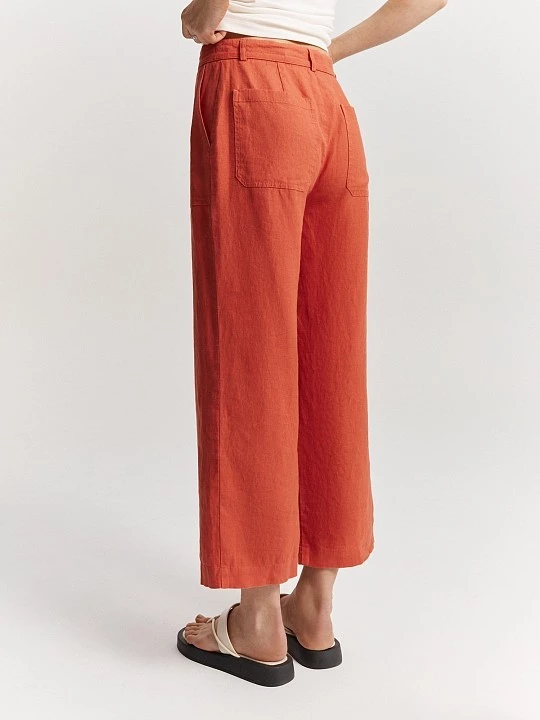 Брюки укороченные изо льна Elis арт. TR0434