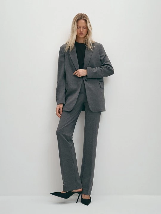 Классические прямые трикотажные брюки Elis арт. TR0489K5