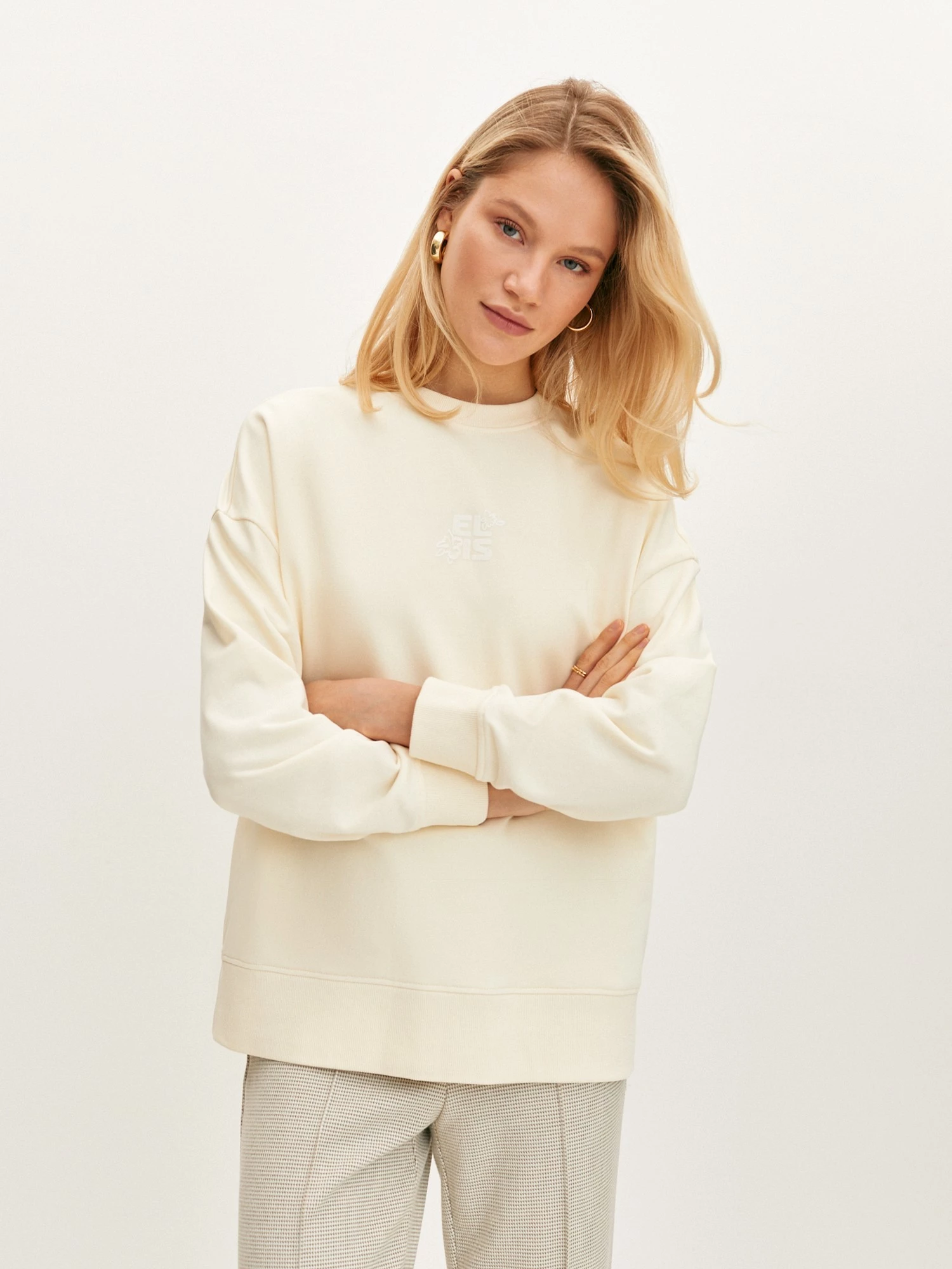 Свитшот хлопковый с принтом Elis арт. BS0029K