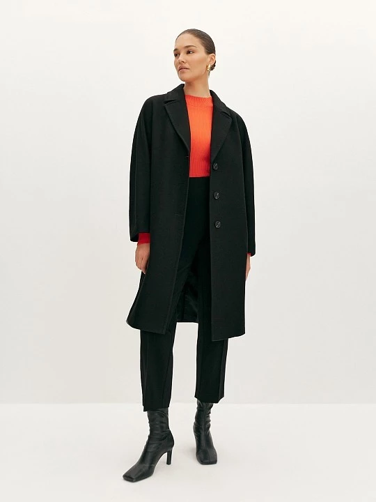 Пальто шерстяное однобортное Lalis арт. PD0055