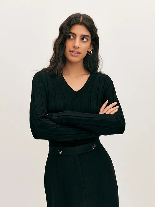 Блуза вязаная с V-вырезом Elis арт. BL1254V
