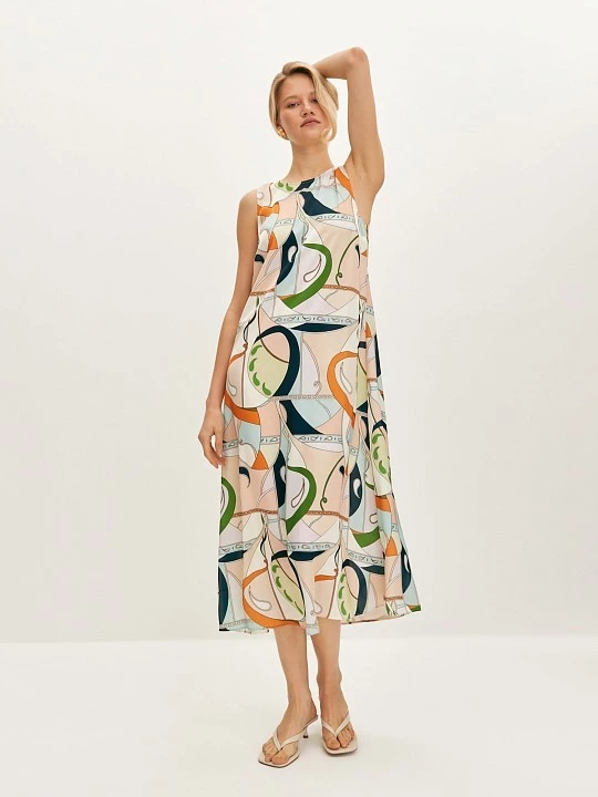 Расклешенное платье-миди  Elis арт. DR0713