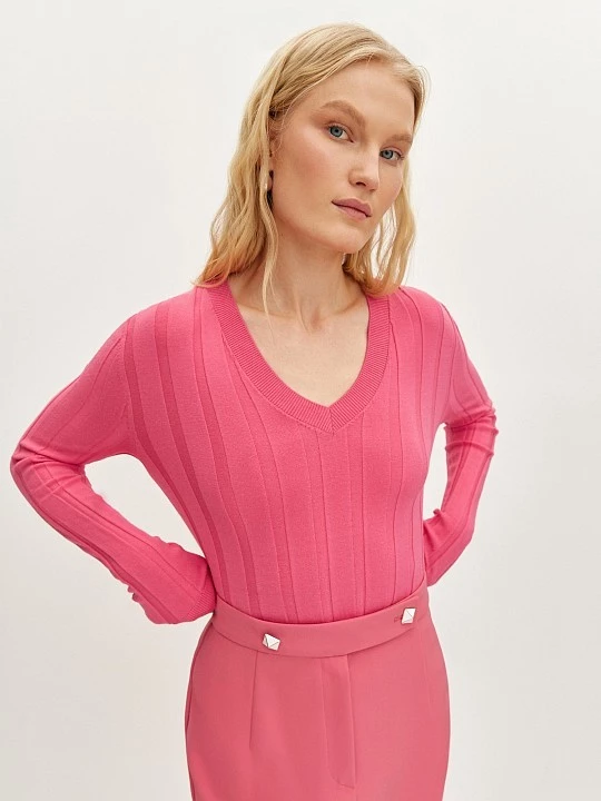 Блуза вязаная с V-вырезом  Elis арт. BL1254V