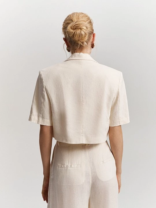 Жакет изо льна укороченный Elis арт. JC0132