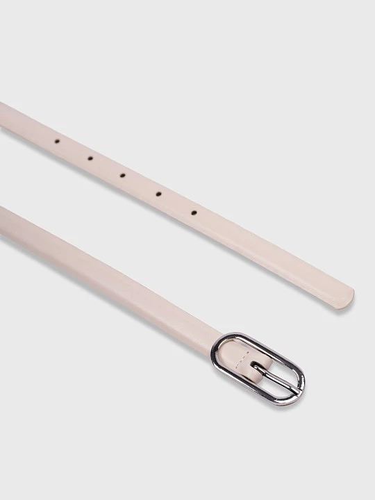 Ремень узкий молочного оттенка Elis арт. RM0095