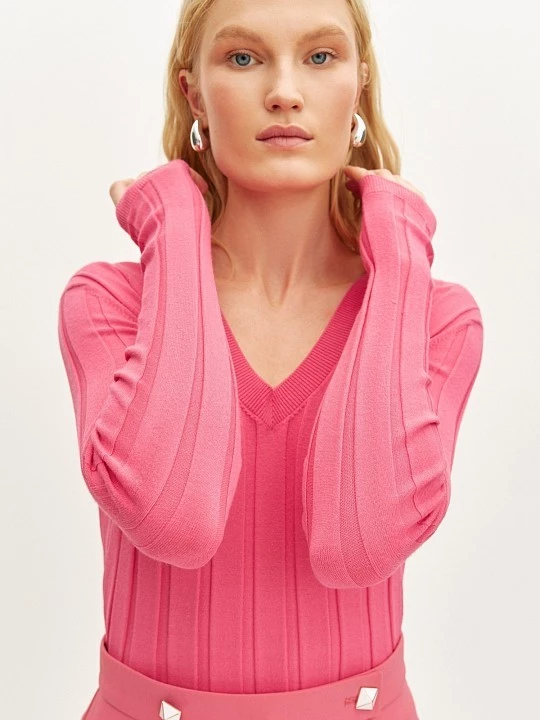 Блуза вязаная с V-вырезом  Elis арт. BL1254V