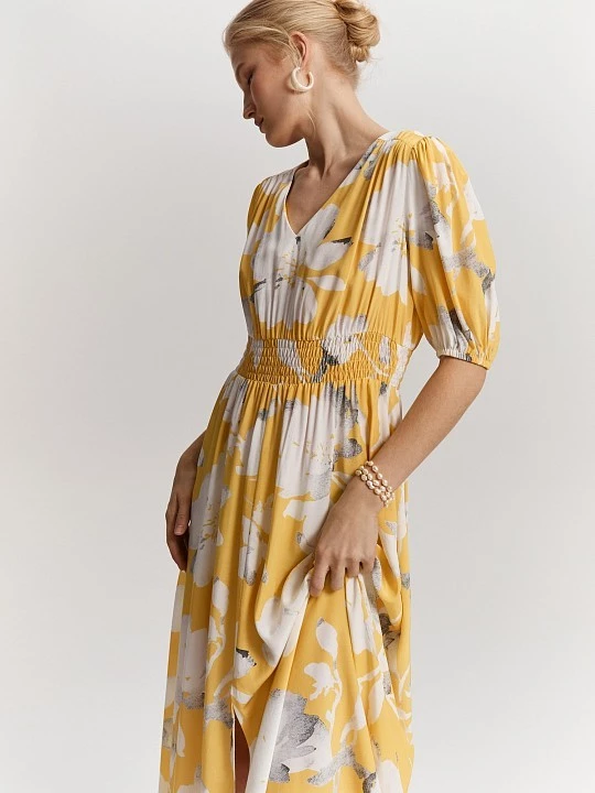 Платье со сборкой  Elis арт. DR03427